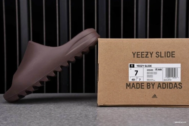 G55495 Adidas Soot Yeezy Slide 1001